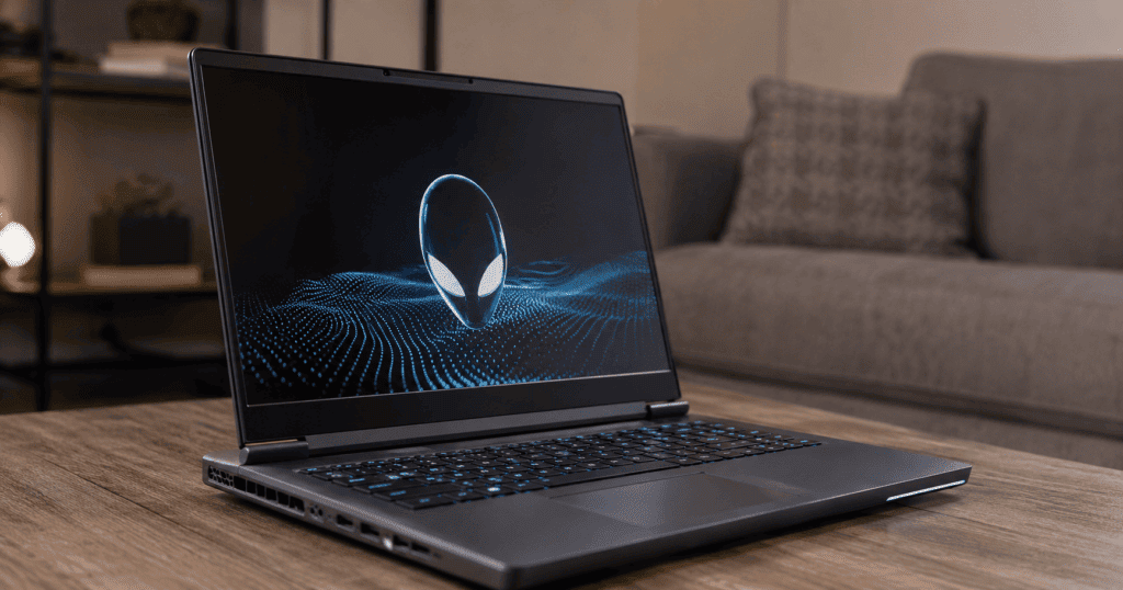 Alienware 16 Area-51 Hands-On: The Beast of Gaming Laptops in 2026 2 Alienware 16 Area-51 gaming laptop with premium RGB keyboard and high-performance display on a modern desk setup.