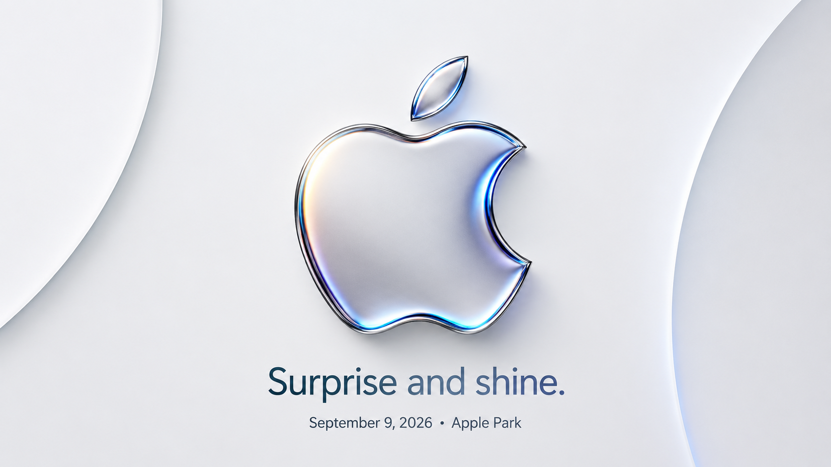 Apple September 9 Event Surprise and shine Invitation Banner
