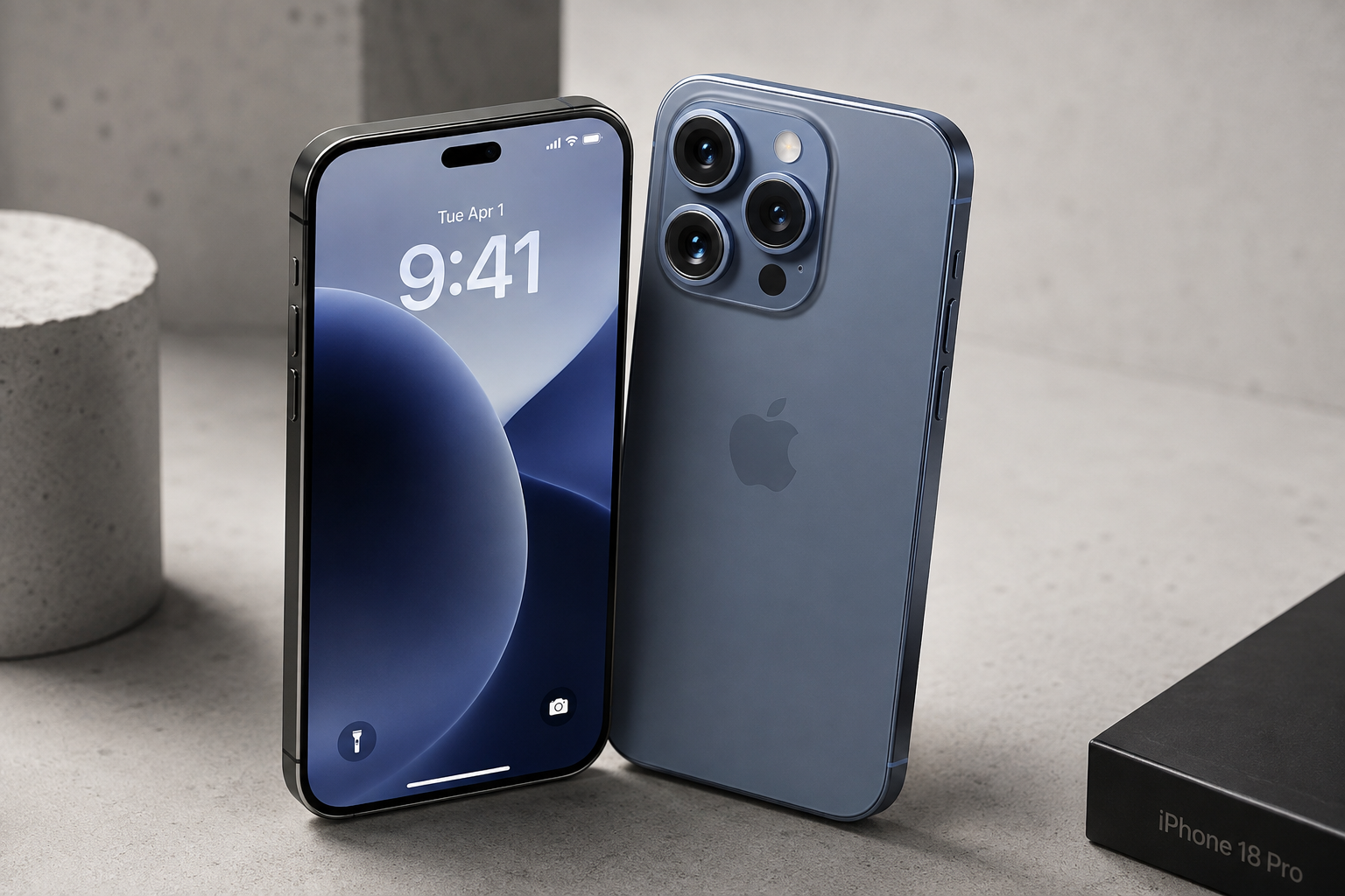 iPhone 18 Pro and Pro Max hardware preview render
