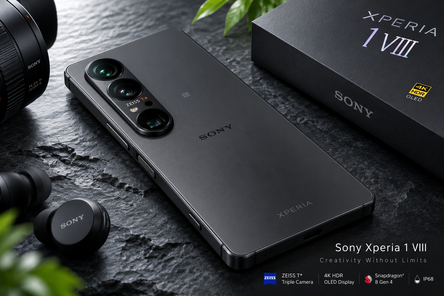 Sony Xperia 1 VIII review textured back glass and ribbed perimeter aluminum frame